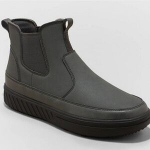 Goodfellow Mens Otis Chelsea Waterproof Winter Gray Boots